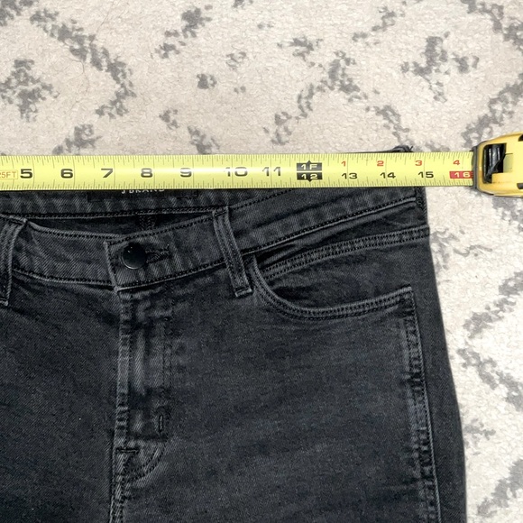 NWOT J Brand Mid Rise Straight Split Hem Jeans, Undercover Black. 27 - Picture 7 of 11
